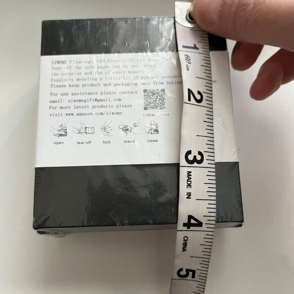 Siweme 3D Flamingo Memo Pad Artistic Design Hand-Bound 100 Sheets - Picture 5 of 6